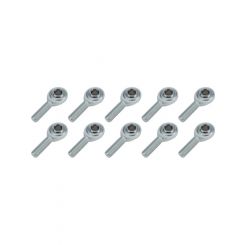 Allstar Performance Rod End LH 1/2 Male Steel Pack of 10