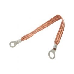 Allstar Performance 24" Copper Ground Strap w/ 1/4" and 3/8" Ring