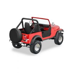 Bestop Denim Half Doors Black For 80-95 Jeep CJ7