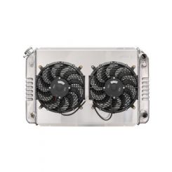 Cold Case Radiator with Fan For 79-93 Mustang LS Swap