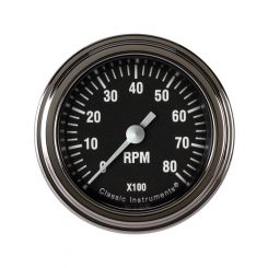 Classic Instruments Hot Rod Tachometer 2-1/8 Full Sweep