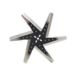 Derale 18in HP Stainless Steel Flex Fan Black Hub/Reverse
