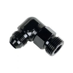 Derale Hose Barb Fitting 90 Degree 7/8-14 to -6AN Male