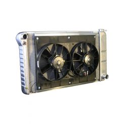 Dewitts Radiator w/ Fans For Chevelle 68-72 Manual Trans Raw