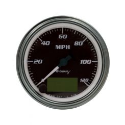 Equus 3-3/8 Diameter Electric Speedometer 0-120 MPH Chrome