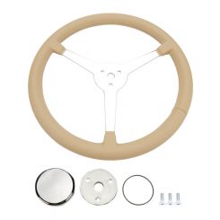 Flaming River Steering Wheel Great Light Tan