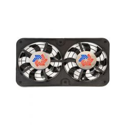 Flex-A-Lite 12-1/8in Low Profile Dual Puller Fan without Controls