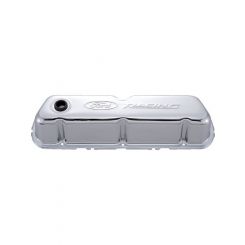 Ford Performance Chrome Steel Valve Cover Set with Ford Racing Logo