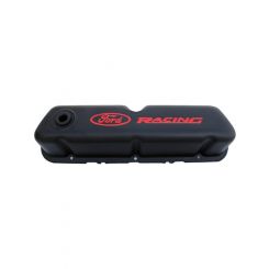 Ford Performance Black Steel Valve Cover Set with Ford Racing Logo