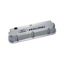 Ford Performance SBF Aluminum Valve Cover Set Slant-Edge Polished