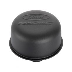 Ford Performance Black Steel Breather with Ford Racing Logo