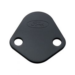 Ford Performance Fuel Pump Block-Off Plate Black with Ford Logo