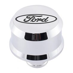 Ford Performance Valve Cover Breather with Slant Edge Aluminum Chrome