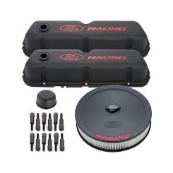 Ford Performance Engine Dress up Kit Black with Ford Racing Logo