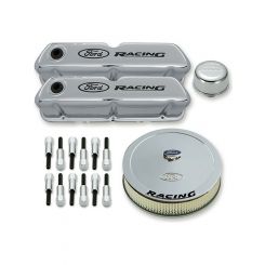 Ford Performance Engine Dress up Kit Chrome with Ford Racing Log