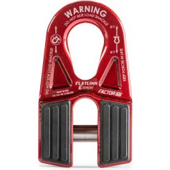 Factory 55 Flatlink-E Expert Winch Shackle Mount Red