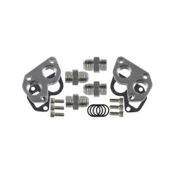 ICT Billet Remote Mount Water Pump Adapters with -12AN For LS