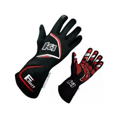 K1 Racegear Flight Driving Gloves X-Large Black-Red