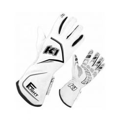 K1 Racegear Flight Driving Gloves XX-Large White