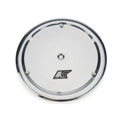 Keizer Mud cover 15in Polished w /3 5/16-18 Bolts