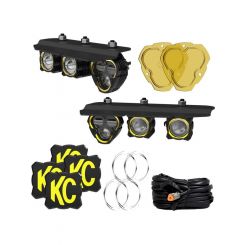 KC HiLiTES Three Light Fog Pocket Kit For 21 Ford Bronco