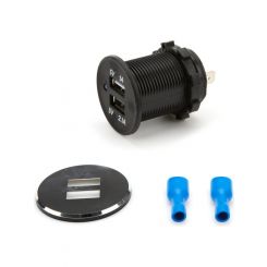 Keep It Clean Black Dash Mount Dual Port USB Charger