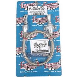 Lokar Transmission Dipstick 4L80 Firewall Mount 36in