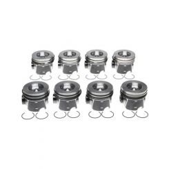 Mahle Piston Set with Rings For Ford 6.4L Diesel Pack of 8