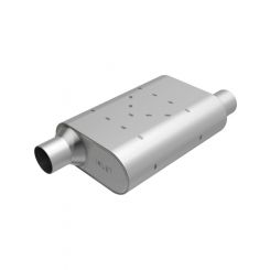 Magnaflow Rumble Stainless Steel Muffler 2.5in Offset/Offset