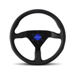 Momo Monte Carlo 350 Steering Wheel Leather Blue Stich