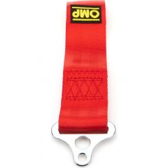 OMP Racing Tow Hood Red Stainless 100mm ID