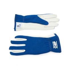 OMP Racing Rally Gloves Blue Size Large
