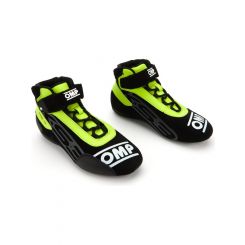 OMP Racing KS-3 Shoes Black And Flo Yellow Size 40