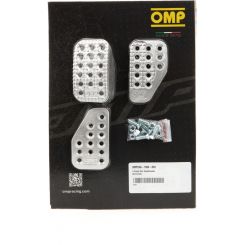 OMP Racing 3 Pedal Set Sandblasted Aluminum