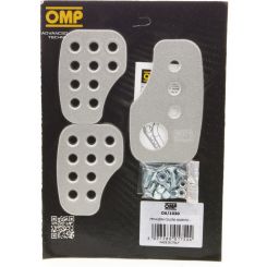 OMP Racing 3 Pedal Set Smooth Aluminium