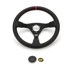 OMP Racing WRC Steering Wheel Black And Red .350 Dia Grip
