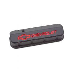 Proform Slant Edge Valve Covers For BBC Black Crinkle