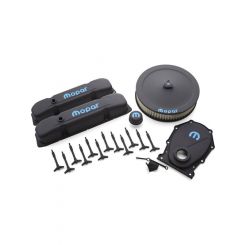 Proform Engine Dress-Up Kit Black Crinkle with Blue Mopar