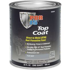 POR-15 Top Coat Primer Gray Quart