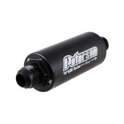 Peterson Fluid Fuel Filter -6an 100 Micro Black
