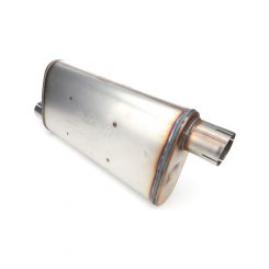 Pypes Performance Turbo Pro Muffler 18in 2.5in Offset In/Out