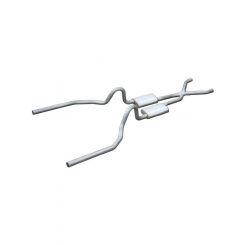 Pypes Performance 2.5in Crossmember Back Exhaust For 65-70 Mustang