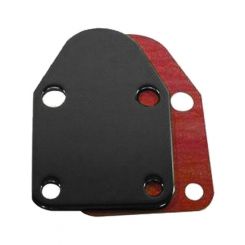 Racing Power Fuel Pump Bloc k Off Plate with Gasket For S/B Chevy