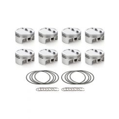 Race Tec Pistons Dished Piston Set 4.040 Bore -12.3cc For SBC