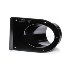 Schoenfeld Tail Pipe Saver 3-1/2in Single Outlet Black 45 Degree