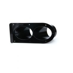 Schoenfeld Pipe Shield Black Dual Outlet 3-1/2in 45 Degree