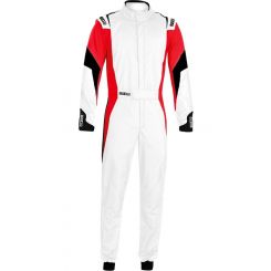 Sparco Competition Driving Suit White/Red Large / X-Large