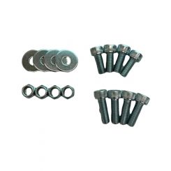 Sparco Bottom Seat Mount Hardware Kit Black Zinc