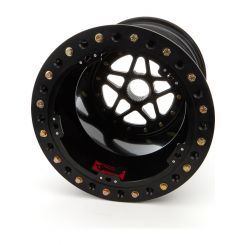 Sander Sprint Wheel 15x17 5in BS Outside Lock Black