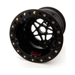 Sander Sprint Wheel 15x17 7in BS Outside Lock Black